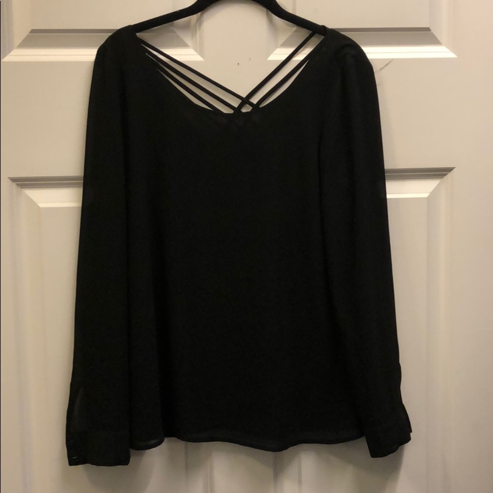Naked zebra black blouse
